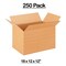 250 Pack Custom Fit Multi Depth Corrugated Shipping Boxes for Ecommerce and Storage 18 x 12 x 12 inch